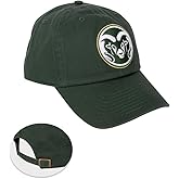 Desert Cactus Colorado State University Baseball Hat Rams CSU Brimmed Embroidered Cap Adjustable Cloth Strap Adult (Style A) Green