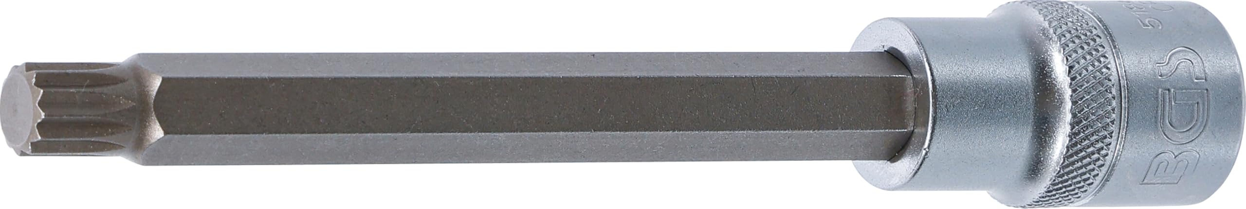 BGS 5184-M10 | Bit Socket | length 140 mm | 12.5 mm (1/2") Drive | Spline (for XZN) | M10