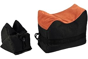 Shooting Rest Bag, Portable Front and Rear Rifle Rest, 600D Oxford Fabric Shooting Sandbags for Rifles Hunting, Black