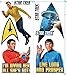 Popfunk Star Trek Collectible Stickers with Captain Kirk, Spock, Scotty, & The Command Delta Shield