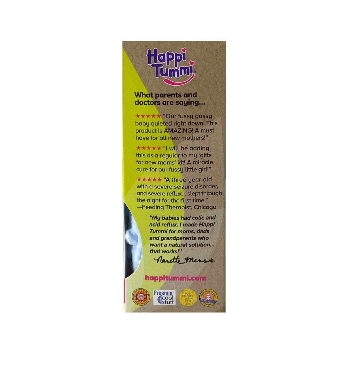 Happi Tummi Baby Gas Relief All Natural Belly Wrap Natural Herbal Aroma Therapy Relief For Infants and Babies with Colic, Gas,Upset Tummies Blue Plush, Packaging May Vary: Baby