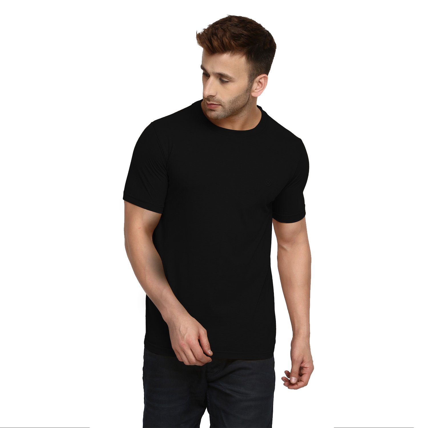 chkokko half sleeve cotton casual round neck tshirts henley t shirts for men