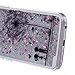Urberry Galaxy S6 Case, Running Glitter Cover, Floating Liquid Luxury Bling Glitter Sparkle Hard Case for Samsung Galaxy S6 with a Screen Protector (Silver)