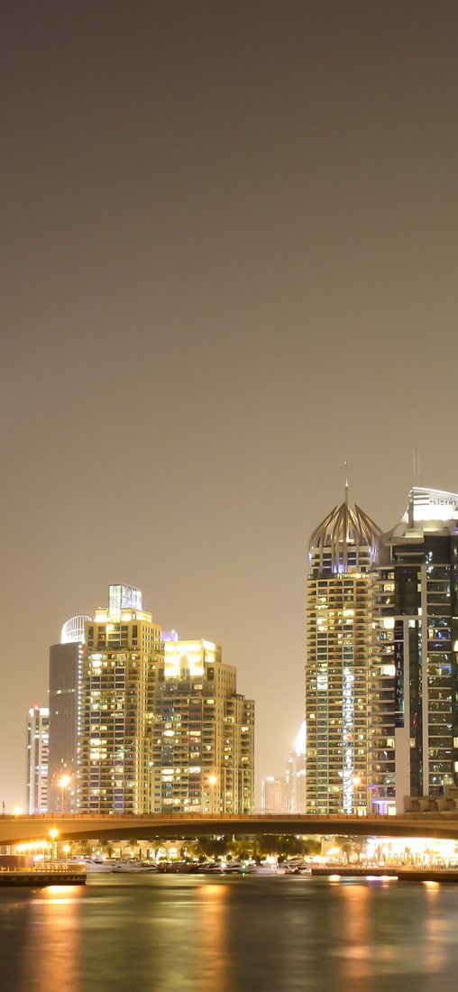 PeelitStickit Dubai Marina City Wallpaper, Wall Mural ID-002, vinyl