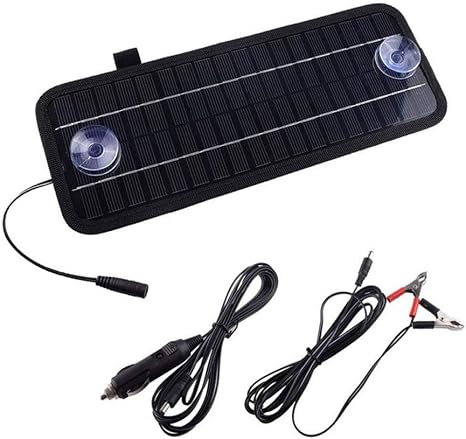 Amazon Com Djflight 12v 4 5v Solar Car Battery Charger Portable Sunpower Solar Panel Trickle Charger With Cigarette Lighter Plug Battery Charging Home Kitchen