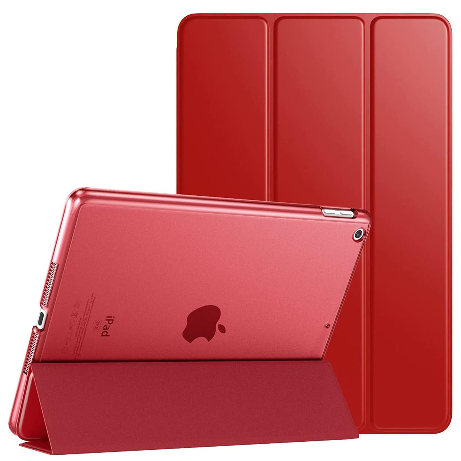 PROTech For Apple iPad (9.7 Inch) 2017 5th Generation A1822 A1823 Smart Magnetic Case with Automatic Wake/Sleep (Red)