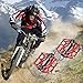 Pair Bicycle Pedal,GEEDIAR Aluminum Alloy Mountain Bike Pedal Super Light Stable Plate (Red) with Free Bike Underwear