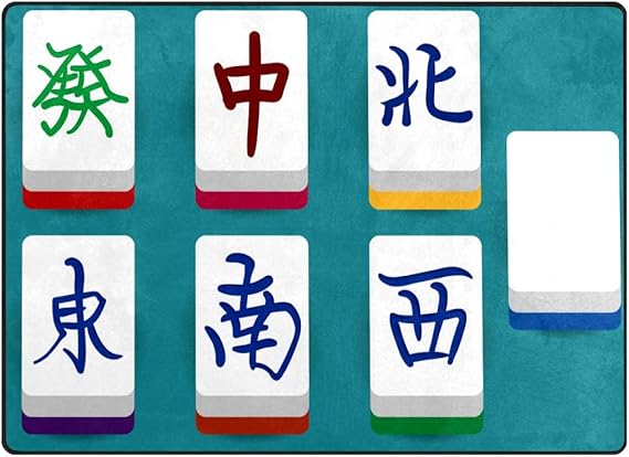 Mahjong China Suave Interior Moderno Área Alfombras Sala de estar