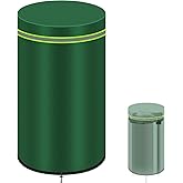 Green Well Pump Cover (Protects Down to 5°F), Round Insulated Well Pump Cover, Decorative Well Pump Covers with Reflective Strips,Hide Your Water Well Pump Head and Improve Curb Appeal (12"Dia x 34"H)
