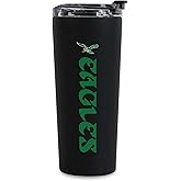 Rico Industries NFL Football Philadelphia Eagles Retro Kelly Green Bird 24oz Stainless Steel Tumbler with Lid and Dual Functioning Lid