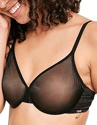 Gossard Women's Glossies Sheer Moulded Bra, Black