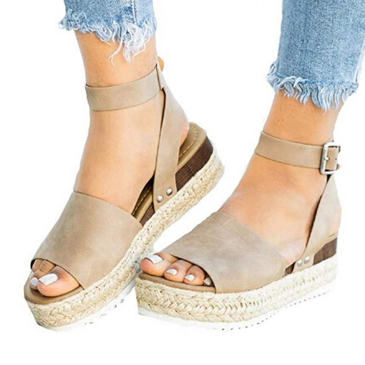 Gibobby Women's Sandals Wide Width Wedges Shoes for