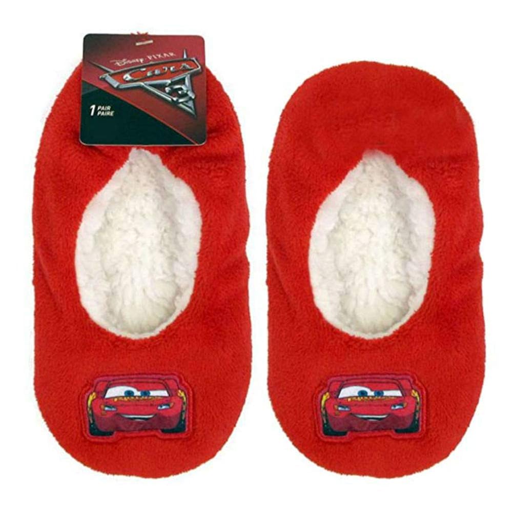 Disney Cars 3 Toddler Boys Fuzzy Slipper Socks Fits Shoe