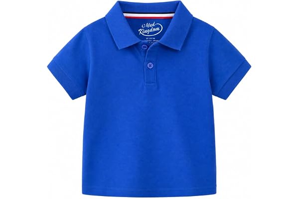Mud Kingdom Little Boys Polo Shirt Cute Stripe Summer