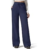 G4Free Flurrylux Women's Fleece Lined Wide Leg Sweatpants Drawstring Cotton Warm Lounge Pants