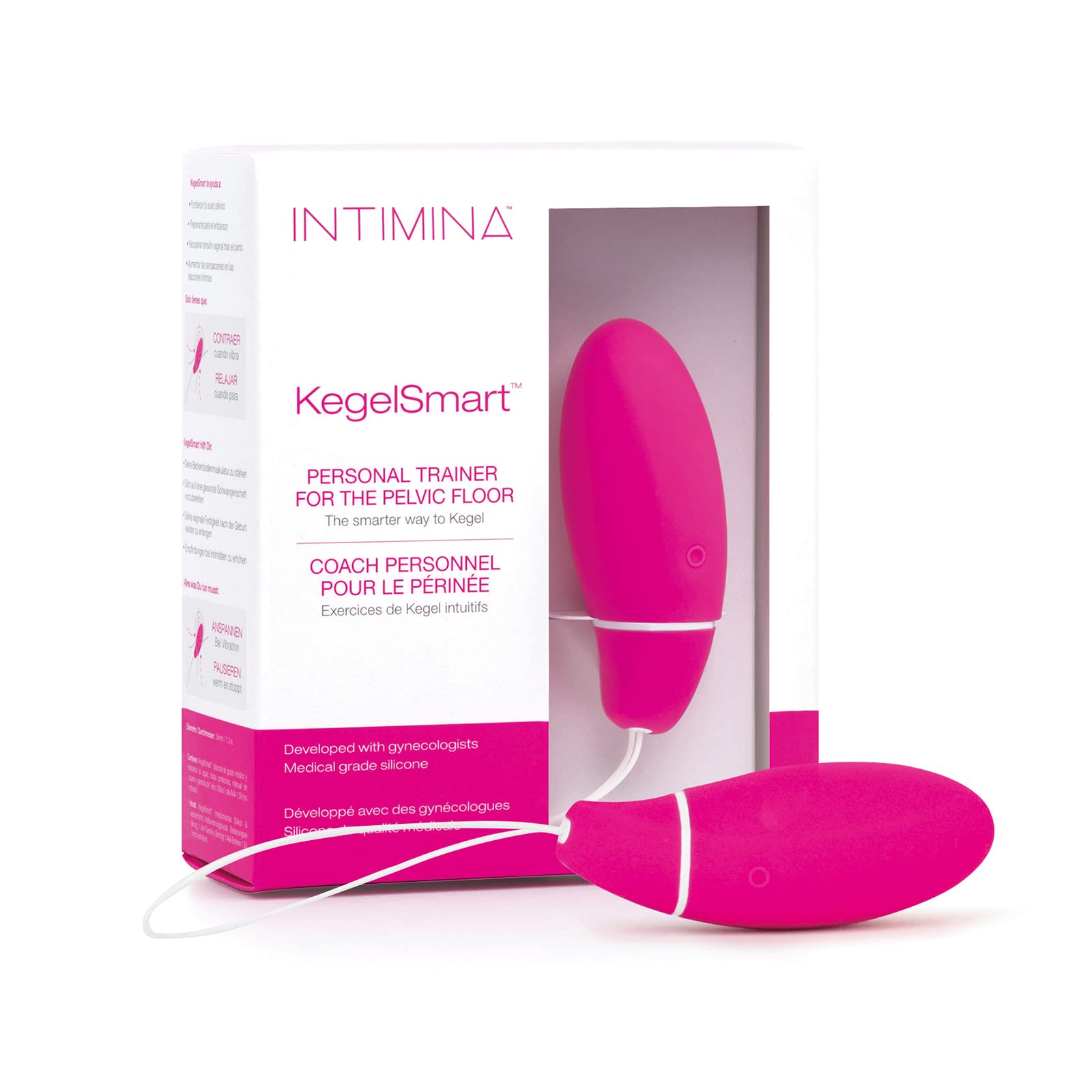 INTIMINA KegelSmart - Biofeedback Kegel Exerciser for Stronger Pelvic Floor Muscles - Women’s Kegel Personal Trainer
