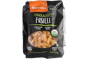 Mantova Italian Organic Spirali Pasta - 100% Durum Semolina Organic Rotini - 16 Oz (Pack Of 6) - Product Of Italy