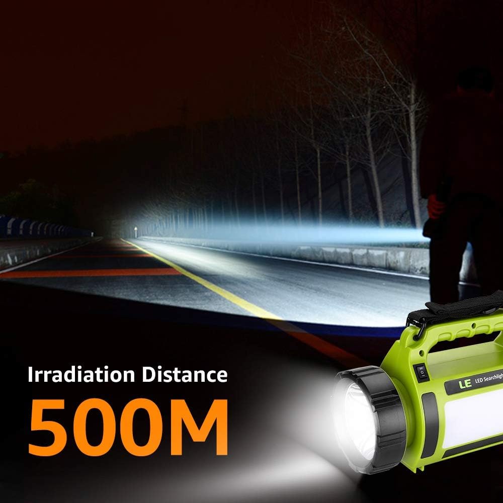 LE Rechargeable LED Camping Lantern, 1000LM, 5 Light Modes, 3600mAh Power Bank, IPX4 Waterproof, Perfect Lantern Flashlight for Hurricane Emergency, Hiking, Home and More, USB Cable Included: Sports & Outdoors