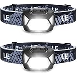 LED Headlamp Flashlights, Super Bright Head Lamps with Red Lights and 6 Modes, Compact and Lightweight, Perfect for Adults and Kids, Pack of 2, Batteries not included