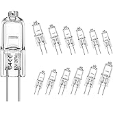 WeshLMPO G4 Bulb,12V 20W Halogen Light Bulbs 2 Pin,G4 Light Bulbs Replacement for Under Cabinet Puck Light,Chandeliers, Accent Lights, Track Lighting (12 Pack)