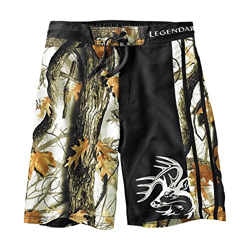 Legendary whitetails men s god s country camo lakeside swim short…