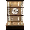 Deckrate Wooden Temple Wall Hanging & Table Top Mandir with White LED Light, Bhagavad Gita (Design 31) - 48 X 30 X 16 Inches, Perfect for Home & Office Decor
