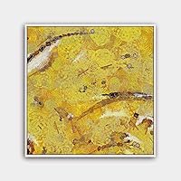 Framed Canvas Wall Art Abstract Canvas Prints Home Artwork Decoration for Living Room,Bedroom - 16x16 inches