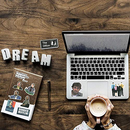 The Office Stickers Pack of 100 Stickers , The Office TV Show Merchandise Stickers for Water Bottle,Laptops, Computers, Flasks, Notebook, Phone Case