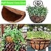 wonuu Half Round Coco Liner,Half Circle Wall Planter Coco Fiber Replacement Liners for Wall Hanging Baskets