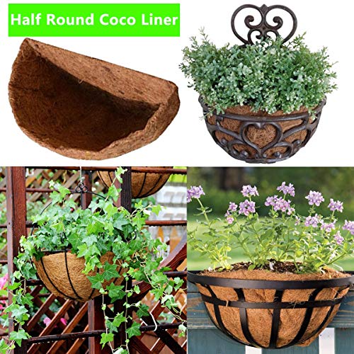 Half Round Coco Liner,Half Circle Wall Planter Coco Fiber Replacement