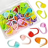 50 Pieces Colorful Knitting Markers Crochet Clips Crochet Pins Bulk Stitch Markers Locking Stitch Knitting Place Markers DIY