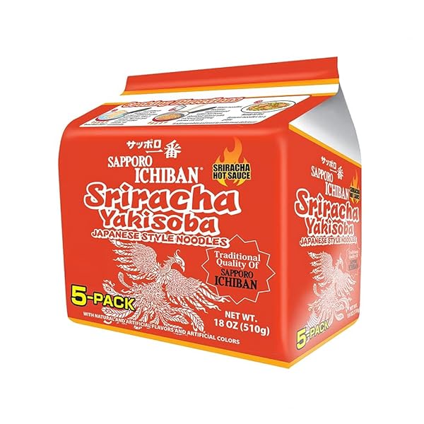 [SAPPORO ICHIBAN] SRIRACHA YAKISOBA, SPICY CHOW MEIN, NO....