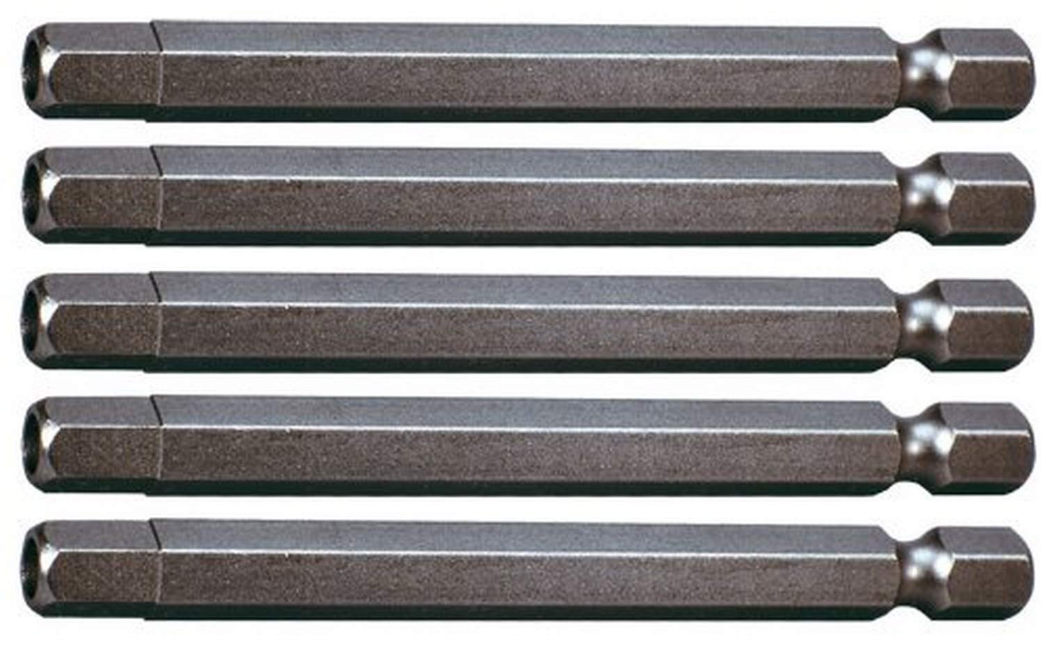 KS Tools 911.7715 75mm 6mm 1/4-inch Hex Classic Bits (5 Pieces)