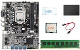 Oikabio B75 Mining Motherboard CPU RAM SSD SATA Cable Thermal Grease 8 USB3.0 view 1