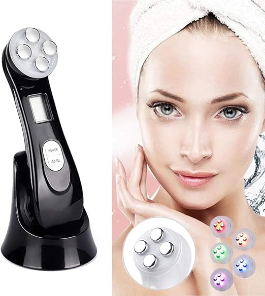 Amazon Co Jp ハンディ エレクトロポレーション 美顔器 ポレーション ラジオ波 Rf 高周波 Ems 低周波 Led 光エステ 光美顔器 美顔機 美容器 美容機器 多機能美顔器 フェイス フェイシャル 顔 フェ 黒 ホーム キッチン