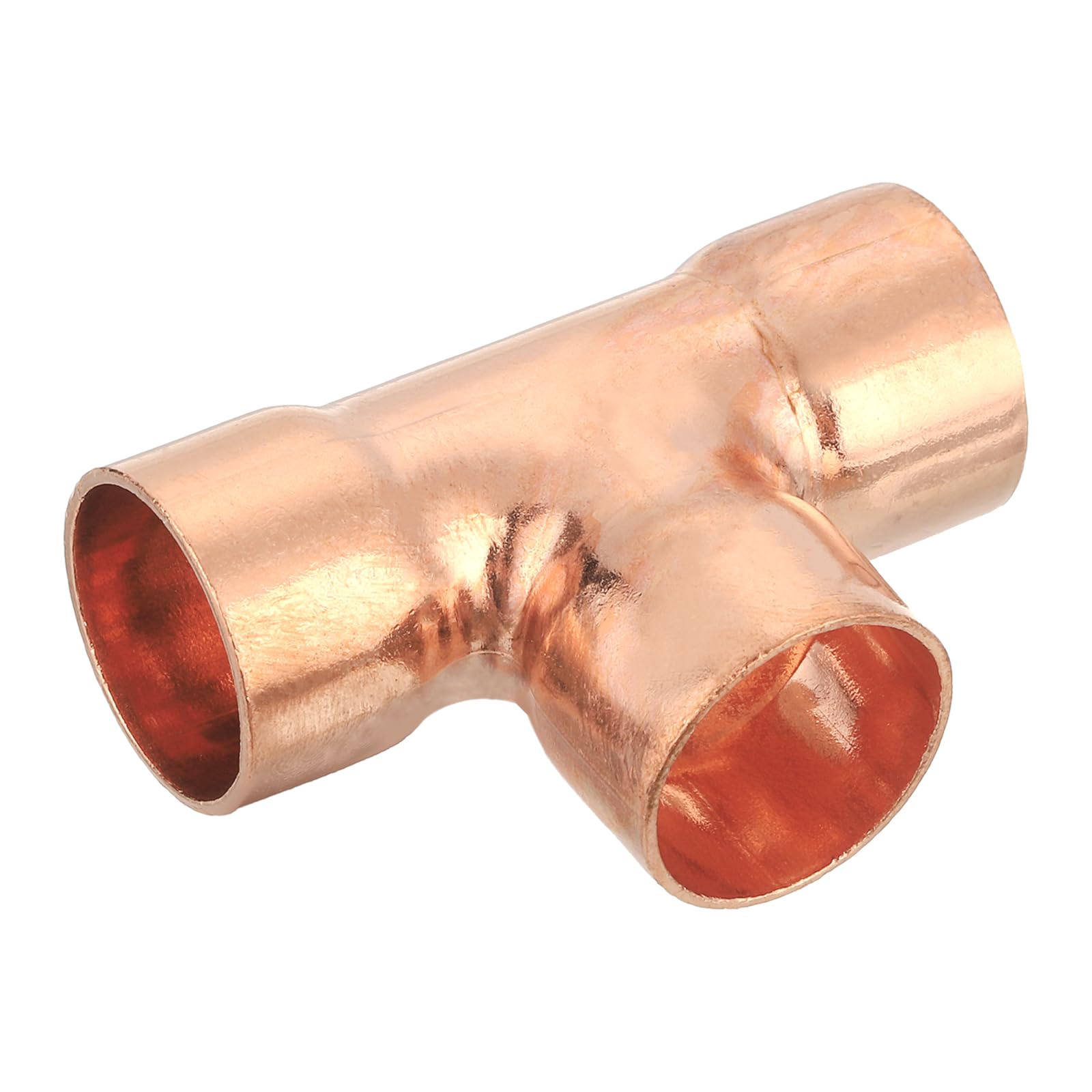uxcell 1 Pcs 0.75 inch Tee Copper Fitting Tee