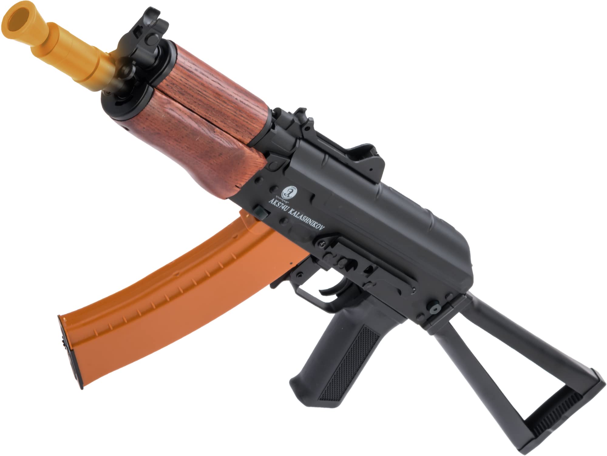 Evike Airsoft - Softair Licencia Kalashnikov Metal AKS74U AEG Airsoft con muebles de madera auténtica