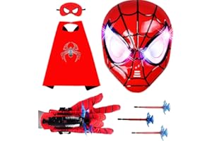 Ronolezety Kids Superhero Cape and LED Mask - Cyber Shooter, Shooter - Compatible with Superhero Toys