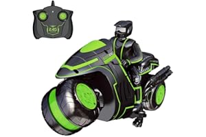 RC Motorcycle 2.4Ghz 3D Rotating Drift Stunt Motorcycle 360 Spinning Electric Remote Control Toys Gifts for Kids