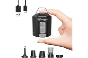 Portable Air Pump 4.2kPa Air Pump for Inflatables Rechargeable GIGA PUMP 4 with Camping Light Ultra Air Mattress Pump