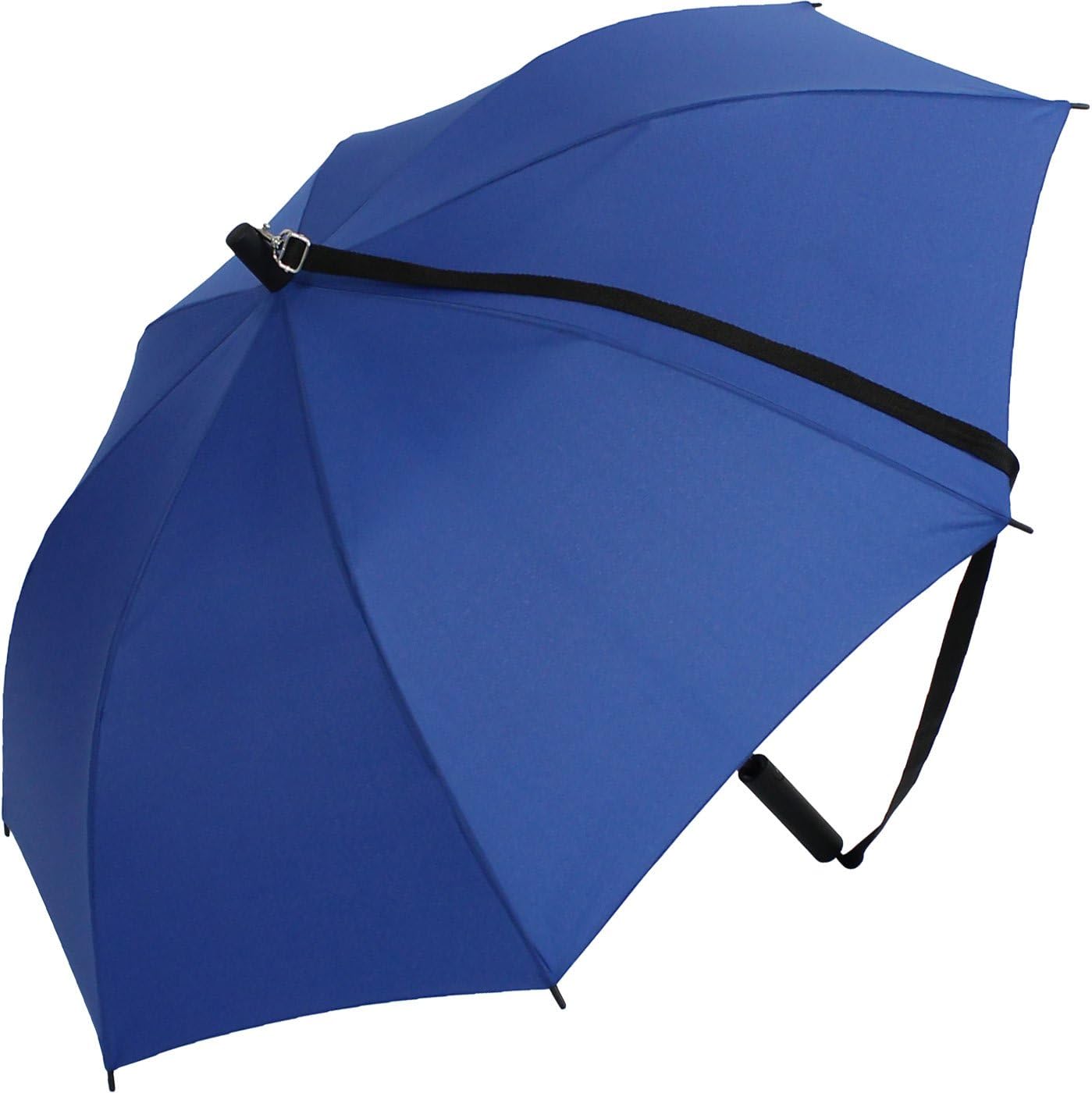 IX-brella Parapluie Automatique Grand 100 Cm Avec Bandoulière – Bleu Roi, Stable, Léger 384 G, Mains Libres Idéal Pluie