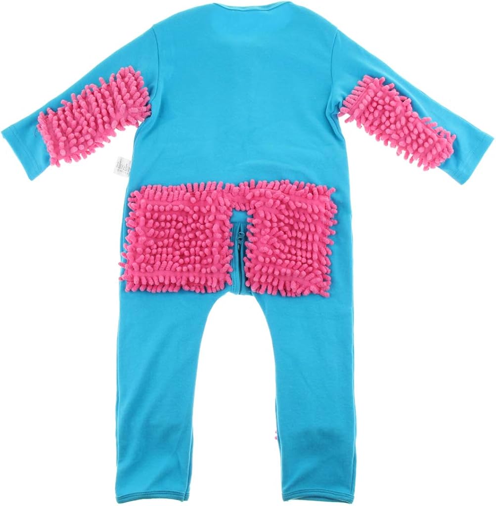 baby crawl mop suit