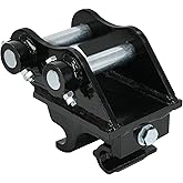 Mini Excavator Quick Hitch Coupler, Mechanical Quick Change Hitch Attachments Compatible with 0.8-3 Tons Small Diggers, 25mm Hole Durable Steel Design