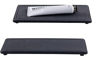 NiuYichee Set of 2 Water Absorbent Diatomite Coasters Rectangle(10.24"x3.94"), Water Absorbing Stone Used for Hand Soaps & Plants & toiletries in The Modern Home