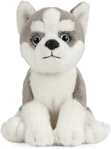 Living Nature Husky Puppy Soft Toy 16cm Educational Facts