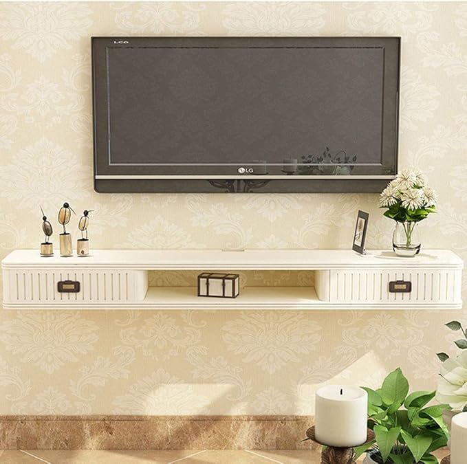 Regal Schwimmende TV-Konsole an der Wand TV-Schrank Media Audio/Video