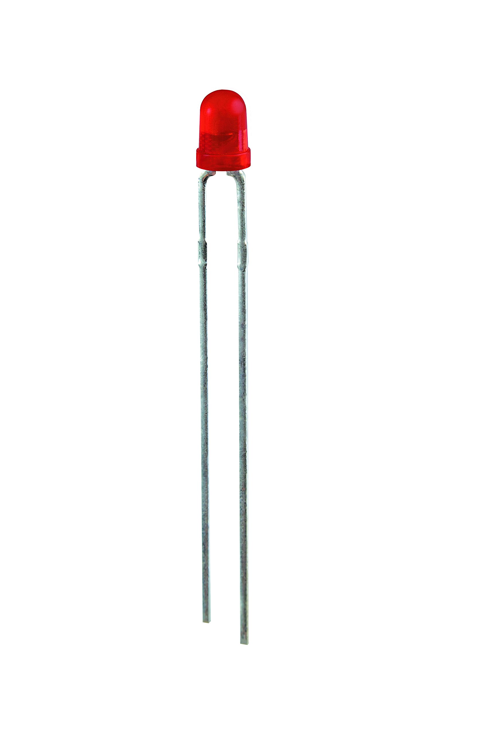 Kingbright L-7104ID Solid State Lamp, T-1, High Efficiency Red (Pack of 1000)