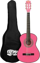 Mad About MA-CG03 3/4 Classical Guitar Pink Nylon String Carry Bag Strap view 1