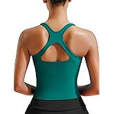 RUNNING GIRL Sports Bras for Women High Impact, Molded Cup Compression Running Tops with Removable Pads, Best for A-D Cup