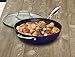 Cuisinart CastLite Non-Stick Cast Iron Chef's Pan with helper and Cover, 4.5-Quart, Blue on Blue